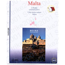 Kit Fogli Malta 2 Euro Comm. 2025 in folder