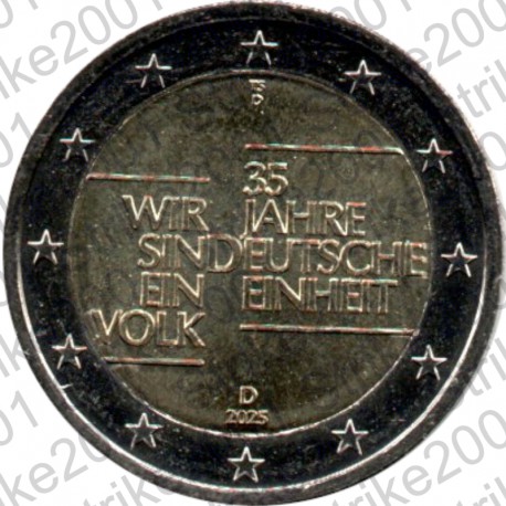 Germania - 2€ Comm. 2025 Riunificazione