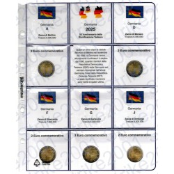Kit Foglio 2€ Comm. 2025 Germania Riunificazione - 5 Zecche