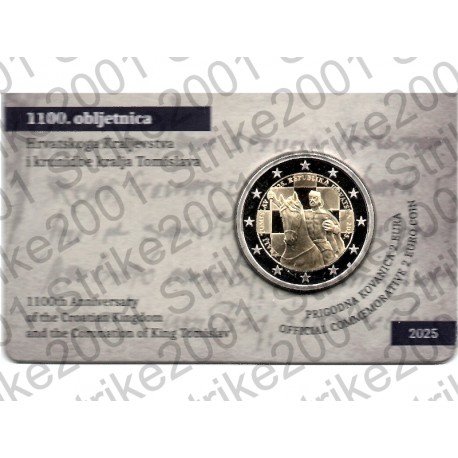 Croazia - 2€ Comm. 2025 FDC Re Tomislav in Folder