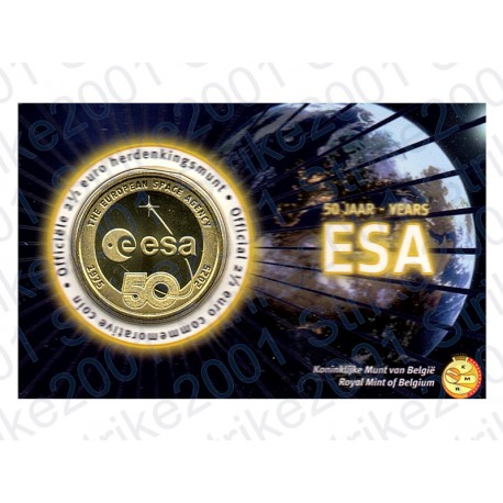 Belgio - 2,5€ 2025 FDC ESA in folder - Versione casuale