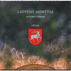 Lettonia - Divisionale Ufficiale 2025 FDC 9 Valori