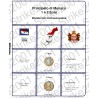 Kit Foglio 2 Euro e 1 Euro Monaco 2025