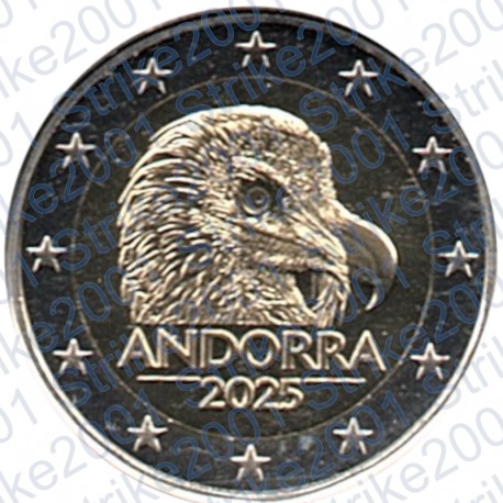 Andorra - 2€ Comm. 2025 FDC Avvoltoio Gipeto