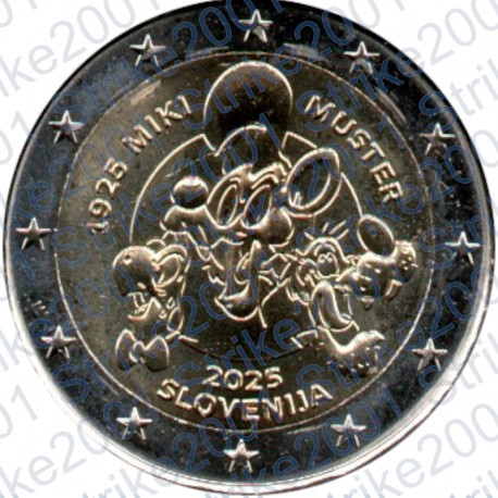 Slovenia - 2€ Comm. 2025 FDC  Miki Muster