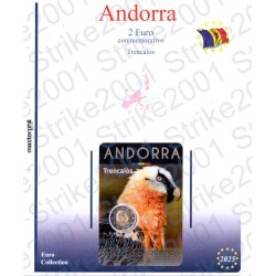 Kit Foglio Andorra 2 Euro Comm. 2025 in folder Avvoltoio Gipeto