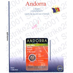 Kit Foglio Andorra 2 Euro Comm. 2025 in folder Giochi
