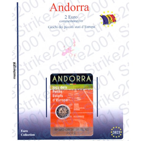 Kit Foglio Andorra 2 Euro Comm. 2025 in folder Giochi