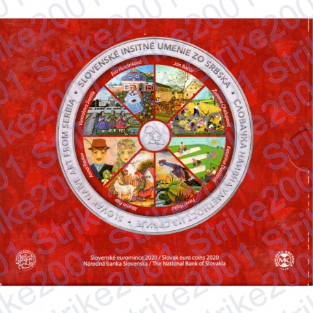 Slovacchia - Divisionale Ufficiale 2020 FDC Arte Serbia
