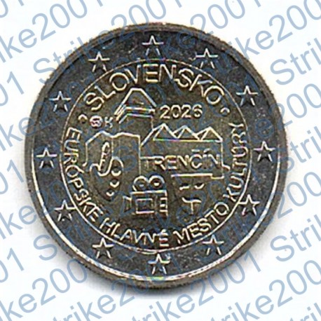 Slovacchia - 2€ Comm. 2026 FDC Trencin Capitale Cultura