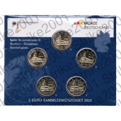 Germania - 2€ Comm. 5 Zecche 2026 FOLDER FDC Presidenza Brema