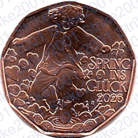 Austria - 5€ Rame 2026 FDC " Salti di felicità "