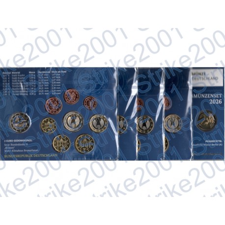 Germania - Divisionale Ufficiale A-D-F-G-J 2026 FDC