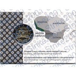 Lituania - 2€ Comm. 2025 FDC Lituania Minore in folder