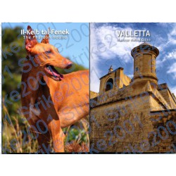 Malta - 2 x 2€ Comm. 2026 FDC Valletta e Cane del Faraone in folder