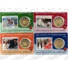 Vaticano - 4 Coin Card 2022 FDC con Bollo