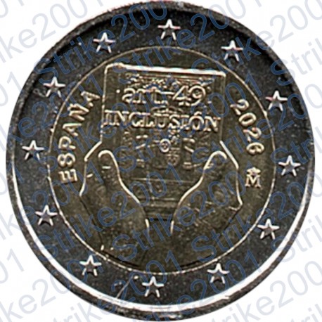 Spagna - 2€ Comm. 2026 FDC Inclusione
