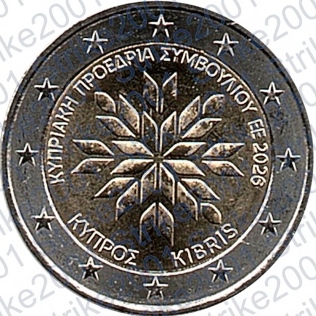 Cipro - 2€ Comm. 2026 FDC Presidenza consiglio Unione Europea