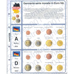 Kit Foglio 5 zecche Germania 2025
