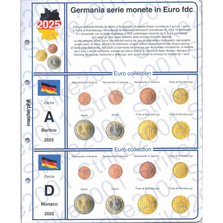 Kit Foglio 5 zecche Germania 2025