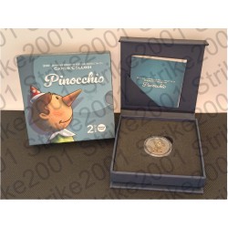 Italia - 2€ Comm. 2026 FS Collodi Pinocchio Reverse Proof