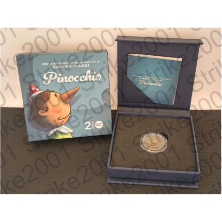 Italia - 2€ Comm. 2026 FS Collodi Pinocchio Reverse Proof