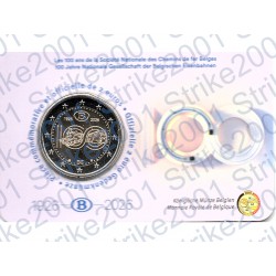 Belgio - 2€ Comm. 2026 FDC Ferrovie dello Stato (Francia) in Folder