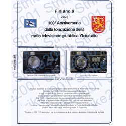 Kit Foglio Finlandia 2 Euro Comm. 2026  Yleisradio in folder