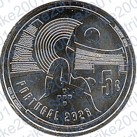 Portogallo - 5€ 2026 FDC Coppa Uefa
