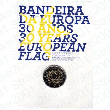 Portogallo - 2€ Comm. 2015 in Folder Bandiera Europea FDC