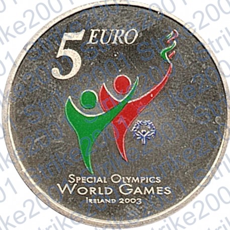 Irlanda - 5€ Comm. 2003 FDC Olimpiadi