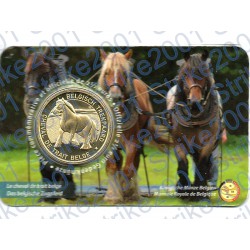 Belgio - 2,5€ 2026 FDC Cavallo da tiro in folder - (Francia)