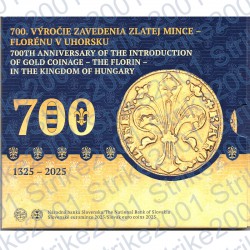 Slovacchia - Divisionale Ufficiale 2025 FDC 700° Fiorino
