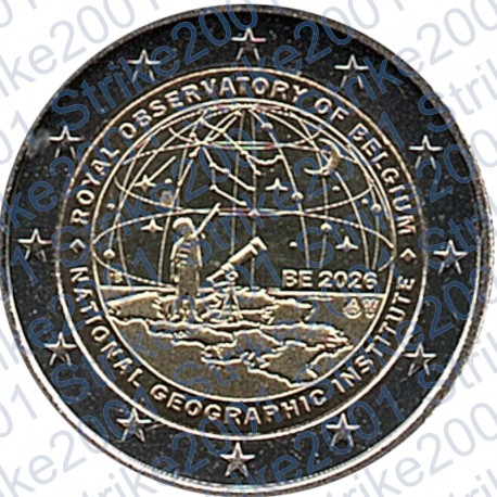 Belgio - 2€ Comm. 2026 FDC Istituto Geografico Nazionale