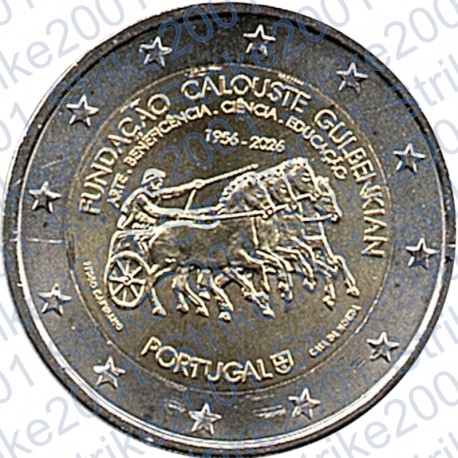 Portogallo - 2€ Comm. 2026 FDC Fondazione Calouste