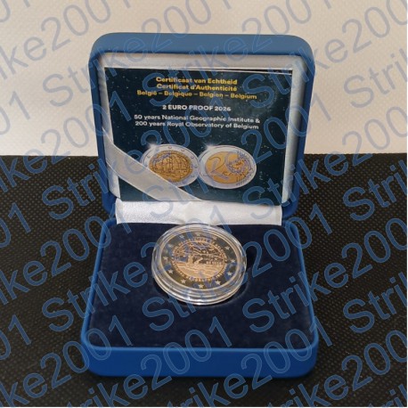 Belgio - 2€ Comm. 2026 FS Istituto Geografico Nazionale