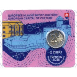 Slovacchia - 2€ Comm. 2026 FDC Trencin Capitale Cultura in folder