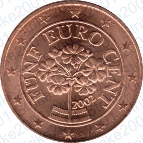 Austria 2002 - 5 Cent. FDC