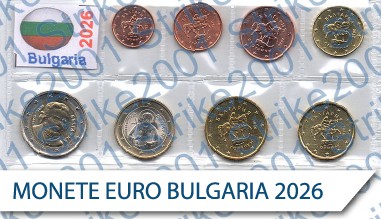 Monete Euro Bulgaria 2026